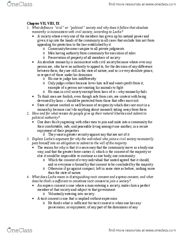 PHIL1071 Chapter 7-9: Second Treatise of Government - Chapter 7-9 Questions.docx thumbnail