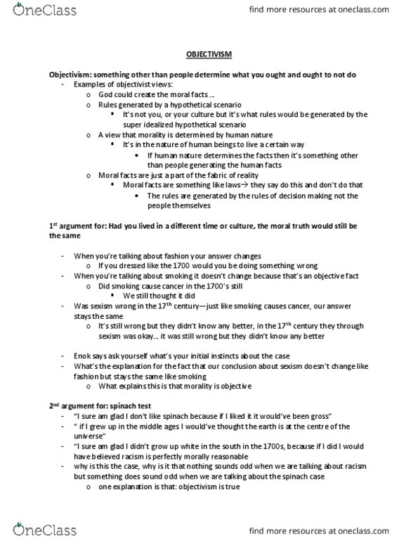 PHIL 2070 Lecture Notes - Lecture 9: Spinach, Middle Ages, Relativism thumbnail