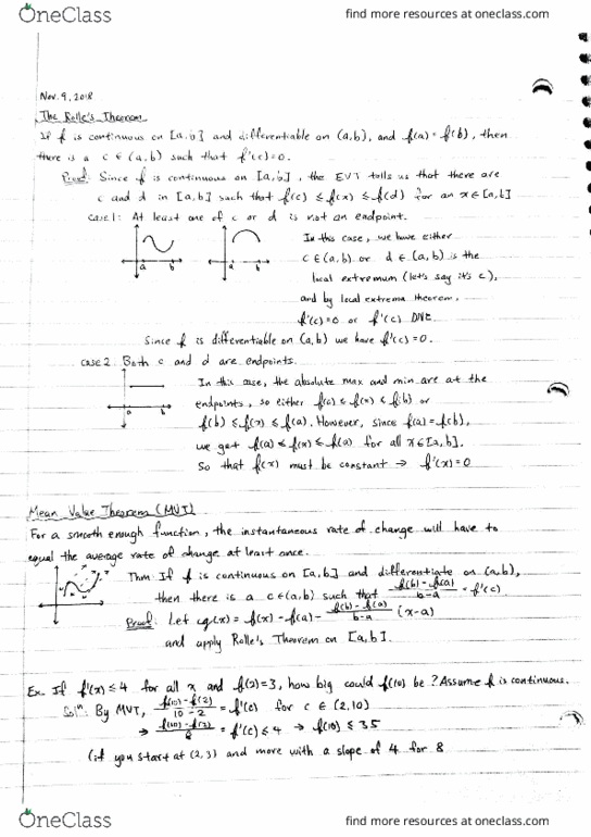 MATH137 Lecture Notes - Lecture 28: Maxima And Minima, Asteroid Family cover image