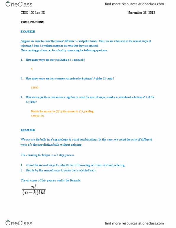 CISC 102 Lecture Notes - Lecture 28: Complex Instruction Set Computing cover image