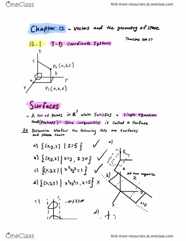 MAT235Y1 Lecture 5: 12.1, 12.2_ vectors in 3-D Sep 27, 2018 thumbnail