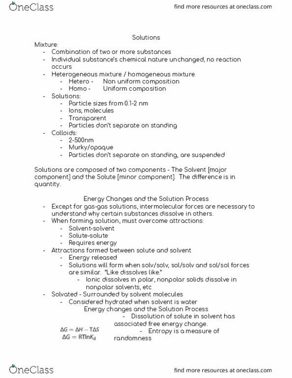 CHEM 123N Lecture Notes - Lecture 7: Solution Process, Intermolecular Force, Lattice Energy thumbnail