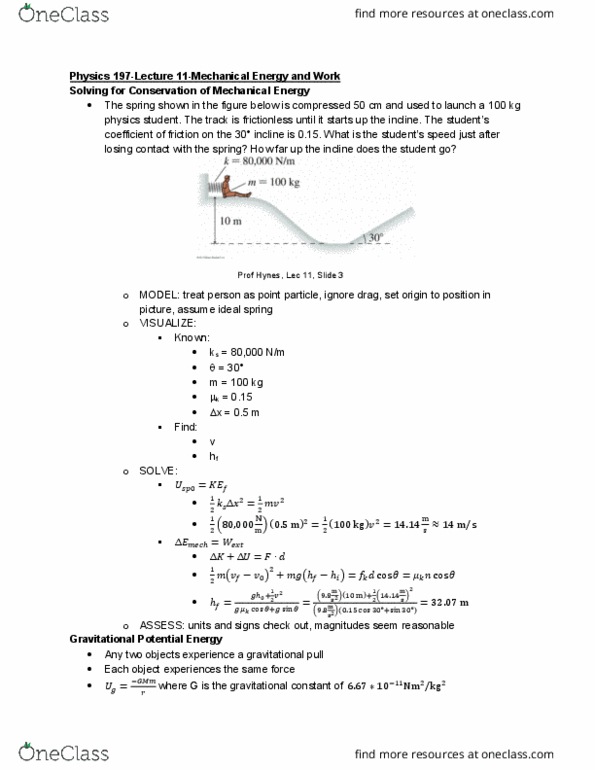 Physics 197 Lecture Notes - Lecture 11: Point Particle, Escape Velocity thumbnail