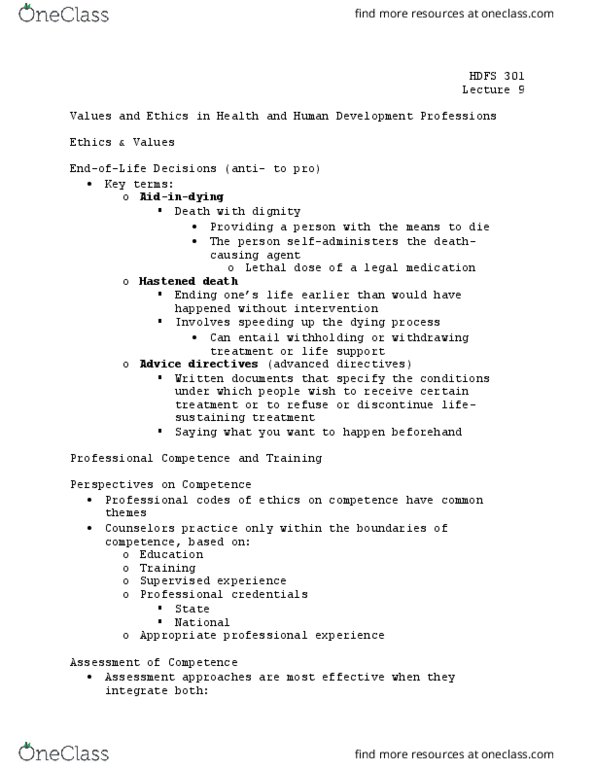 HDFS 301 Lecture Notes - Lecture 9: Lethal Dose, Apache Hadoop, Formative Assessment thumbnail