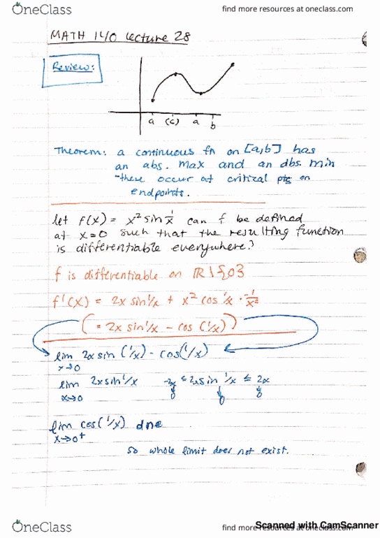 MATH 140 Lecture 28: Linearization cover image