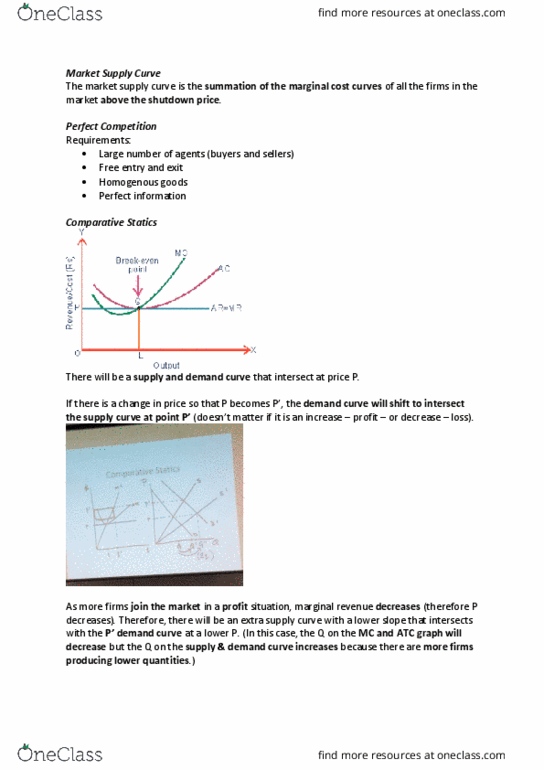 ECON 1011 Lecture Notes - Lecture 23: Demand Curve, Marginal Revenue, Statics cover image