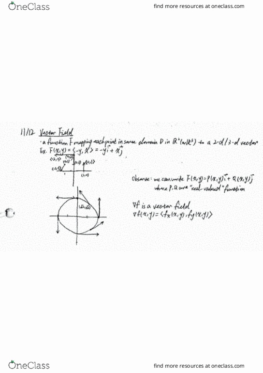 L24 Math 233 Lecture 34: Math 233 - Lecture 34 - Vector Field & Exam 3 Review cover image