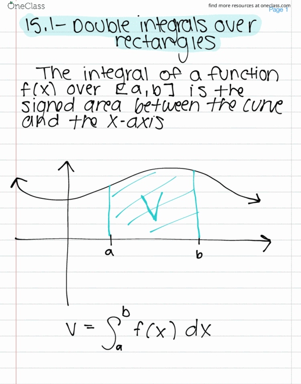 MAC-2313 Lecture 17: 15.1 - Double Integrals Over Rectangles thumbnail