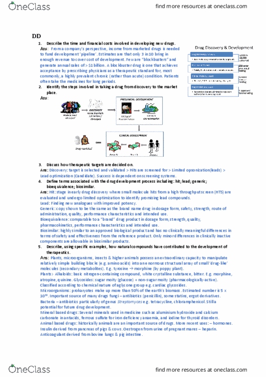 PHA2022 Lecture Notes - Lecture 10: High-Throughput Screening, Iron-Deficiency Anemia, Pharmaceutical Drug thumbnail