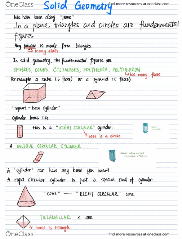 MATH 228 Lecture Notes - Lecture 30: Polyhedron cover image