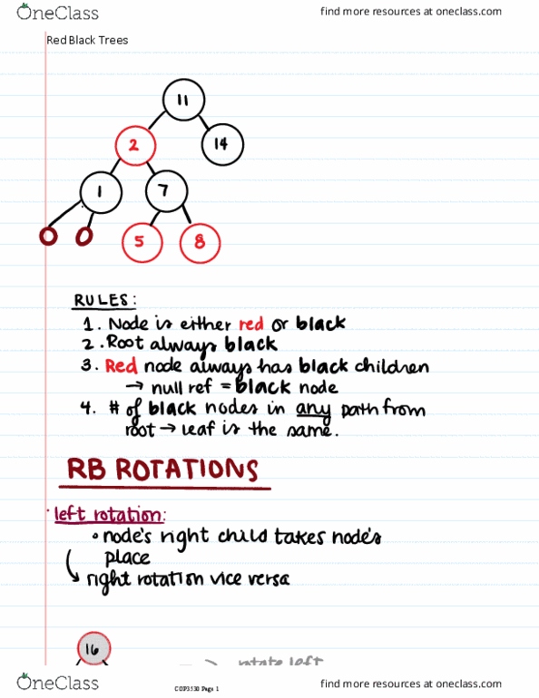 COP 3530 Lecture 2: Red Black Trees thumbnail