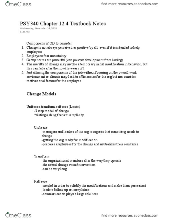 PSY 340 Chapter 12.4: PSY 340 Chapter 12.: PSY340 Chapter 12.4 Textbook Notes thumbnail