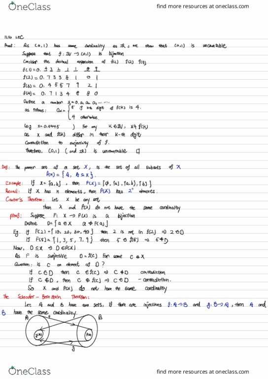 MAT102H5 Lecture Notes - Lecture 32: Surjective Function, Bijection, Cross-Linked Polyethylene cover image