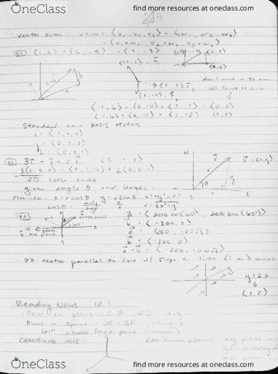 MATH 126 Lecture 2: Ch. 12.2 Dot Product Cont. thumbnail