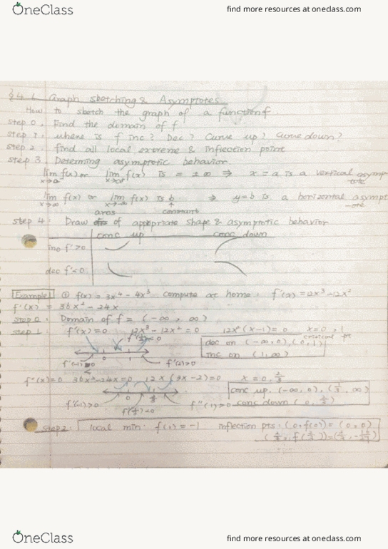 MATH 20A Lecture 23: 4.6 Graphing sketching& Asymptotic cover image