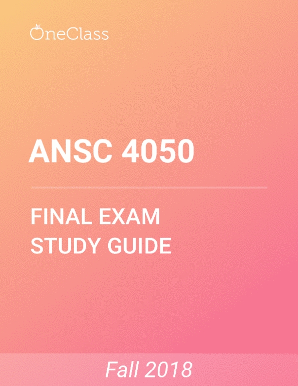 ANSC 4050 Study Guide - Comprehensive Final Exam Guide - Protein ...
