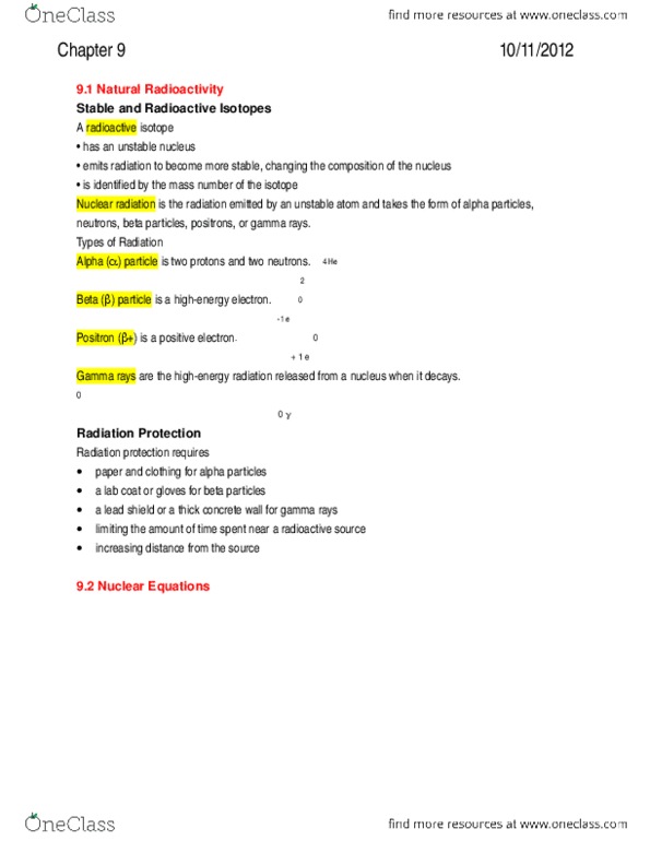 CHEM1161 Lecture Notes - Cobalt-60 thumbnail