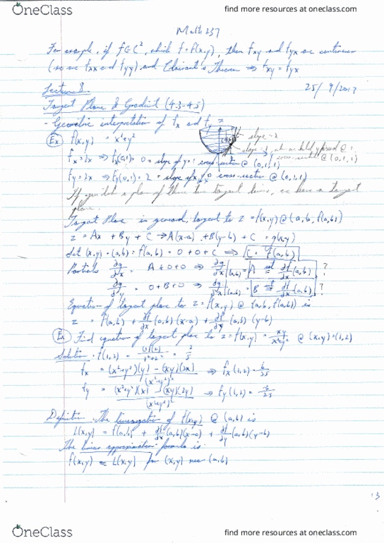 MATH237 Lecture 13: MATH237 Lecture Notes 13 thumbnail