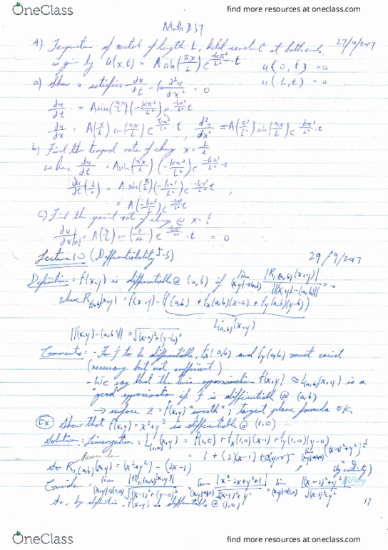 MATH237 Lecture Notes - Lecture 17: Horse Length thumbnail