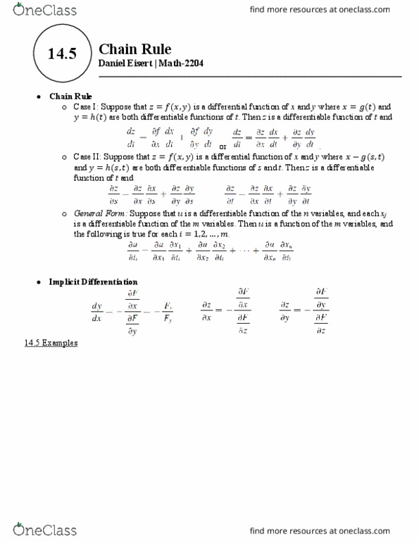 MATH 2204 Lecture Notes - Lecture 18: Differentiable Function thumbnail