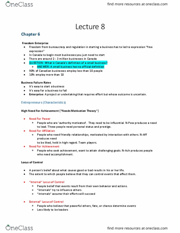 MGTA01H3 Lecture 8: Lecture 8 Notes thumbnail