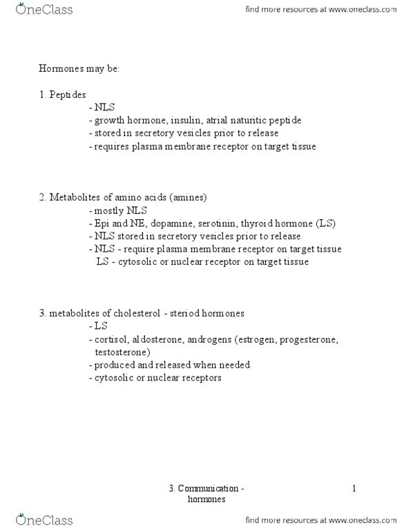 HK 2810 Lecture Notes - Aromatase, Vascular Smooth Muscle, Adrenocorticotropic Hormone thumbnail