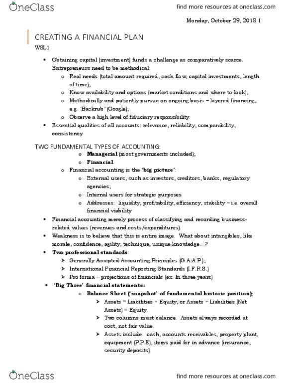 ARBUS200 Lecture Notes - Lecture 15: International Financial Reporting Standards, Cash Flow Statement, History Of Google thumbnail