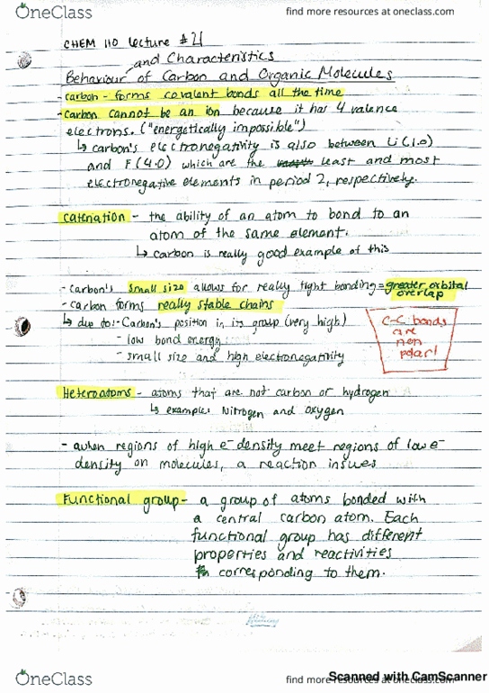 CHEM 110 Lecture 21: Organic Molecules cover image