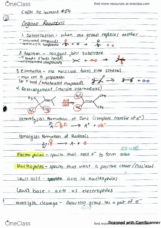 CHEM 110 Lecture 24: Organic Reactions cover image