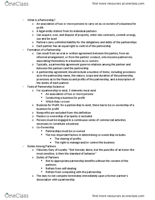 RMI-4420 Lecture Notes - Lecture 15: Fiduciary, Limited Liability thumbnail