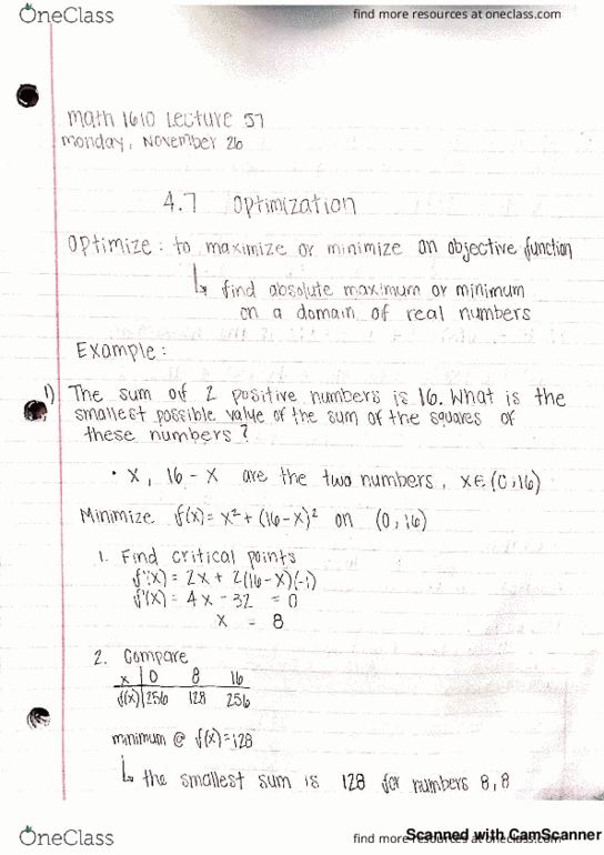 MATH 1610 Lecture 57: ptimization cover image