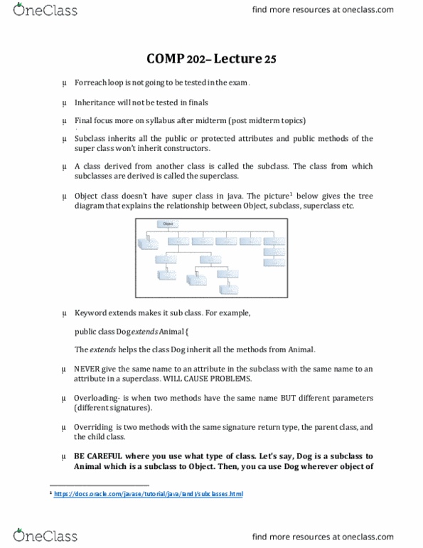 COMP 202 Lecture Notes - Lecture 25: Compile Time thumbnail