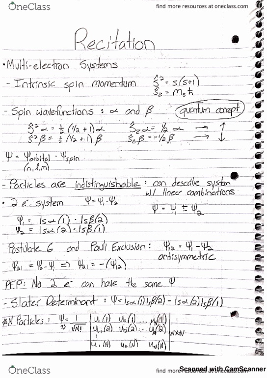 CHEM 221 Lecture 1: Multi-electron systems thumbnail