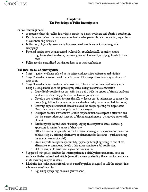 PSYC 395 Chapter Notes - Chapter 3: Full Confession, A Confession, Soft Sell thumbnail