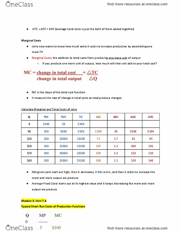 ECON 1B03 Lecture Notes - Lecture 8: Fixed Cost thumbnail