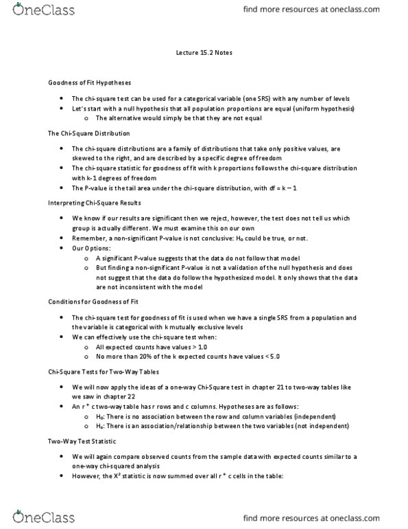 STAT 3615 Lecture Notes - Lecture 34: Null Hypothesis thumbnail