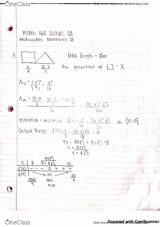 MATH 1610 Lecture 58: Antiderivatives cover image