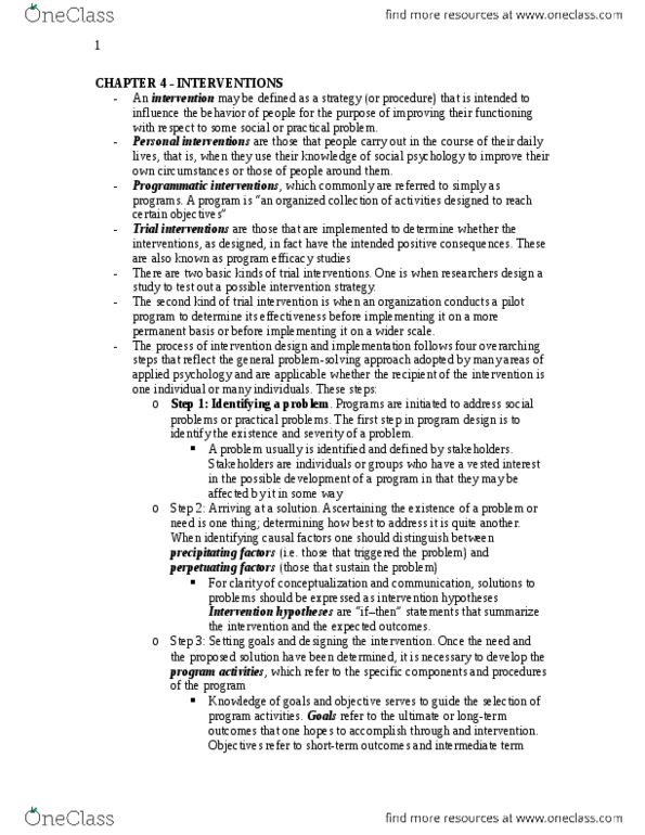 PSYC 3310 Chapter Notes - Chapter 4: Internal Validity, Summative Assessment, Fundamental Attribution Error thumbnail