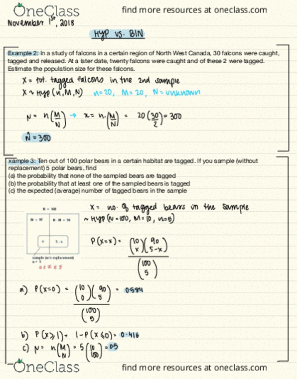 MATH 2233 Lecture 15: HYP vs BIN thumbnail