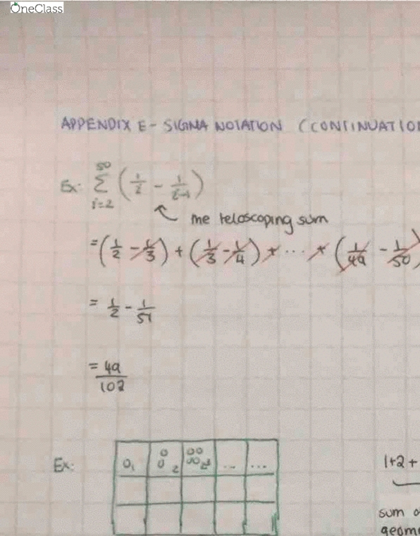 Calculus 1000A/B Lecture 39: Appendix E: Sigma Notation (Continuation) cover image