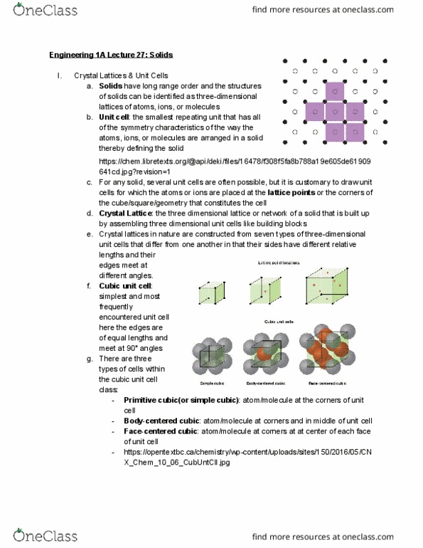 ENGR 1A Lecture Notes - Lecture 27: Lattice Energy, Ionic Compound thumbnail