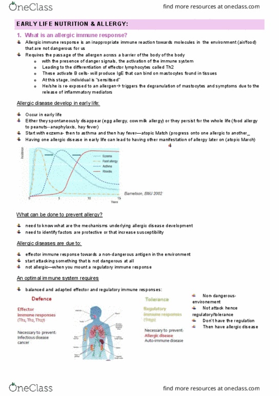 IMED1004 Lecture Notes - Lecture 94: Milk Allergy, Mast Cell, Allergic Response thumbnail