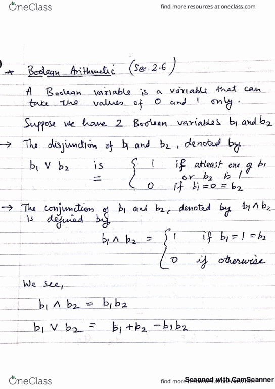MATH 1P66 Lecture 25: Boolean Arithmetic cover image