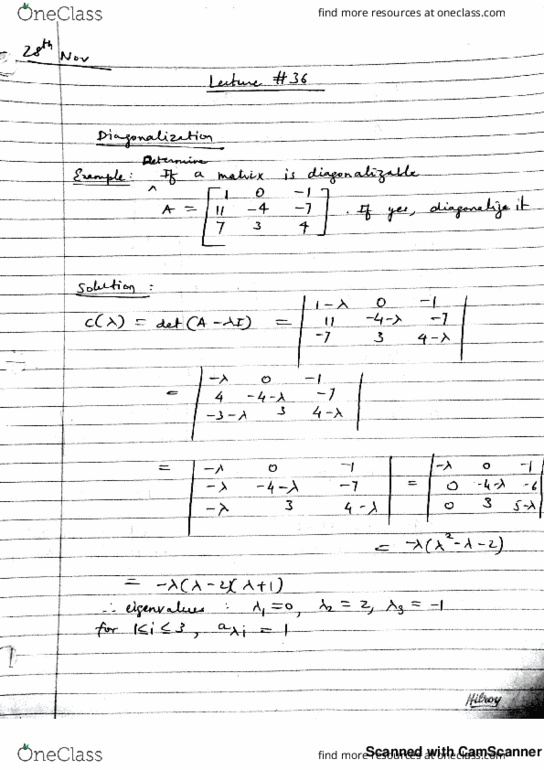 MATH136 Lecture 36: Math136Lec36- Diagonalization cover image