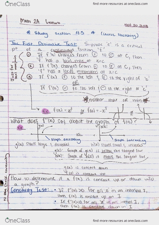 MATH 2A Lecture Notes - Lecture 28: Minimax cover image