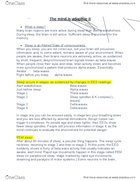 PSY100H1 Chapter Notes -Melatonin, Amygdala, Basal Forebrain thumbnail