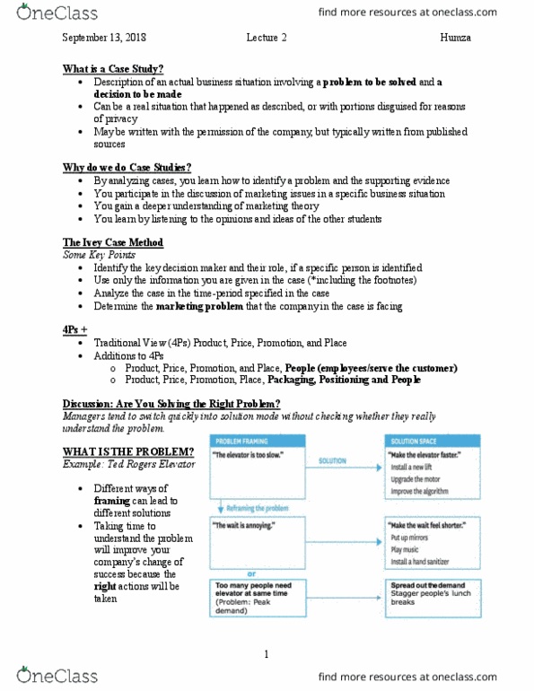 MKT 600 Lecture Notes - Lecture 2: Profit Margin, Competitive Advantage, Breach (Security Exploit) thumbnail