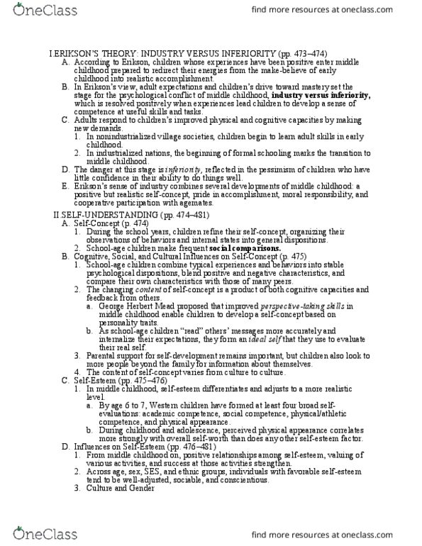 CS 1100 Lecture Notes - Lecture 42: George Herbert Mead, Cognitive Development, Social Comparison Theory thumbnail