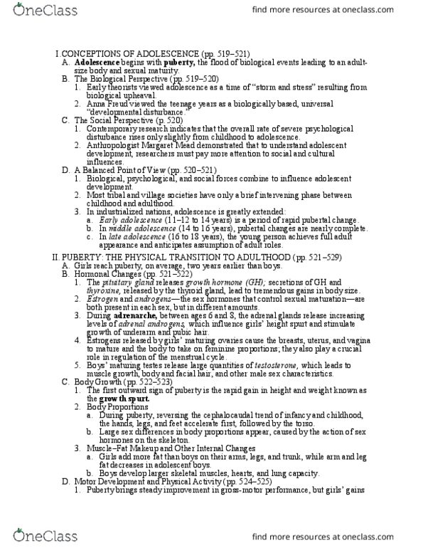 CS 1100 Lecture Notes - Lecture 47: Margaret Mead, Pubic Hair, Thyroid thumbnail
