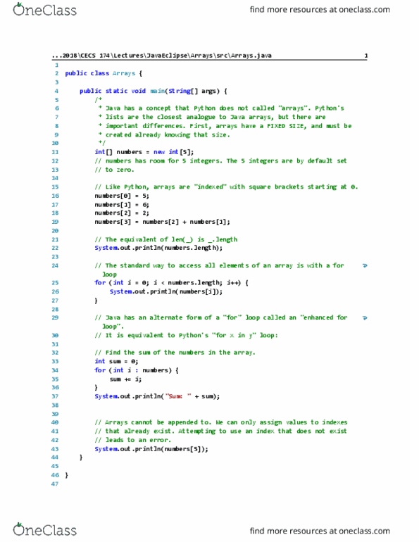 CECS 174 Lecture Notes - Lecture 10: Substring, Clam Chowder thumbnail